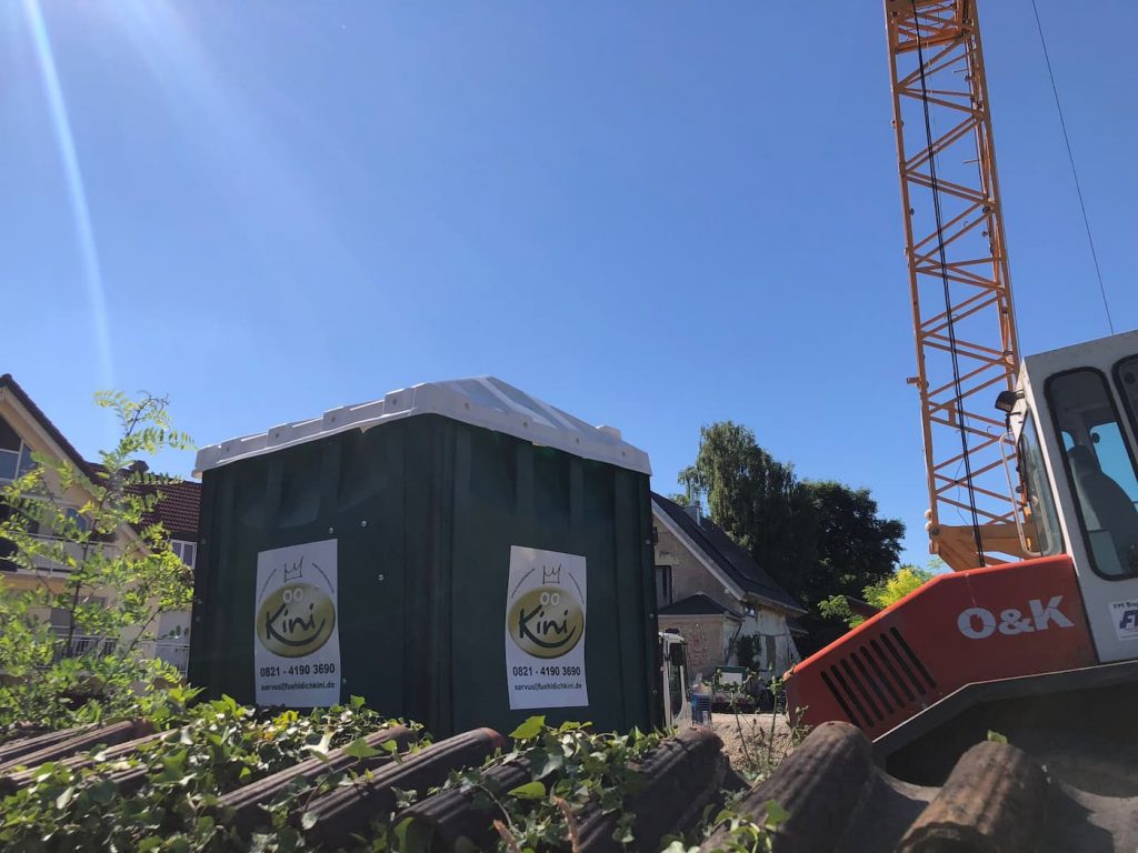 Baustellen WC mieten für professionelle Baustelle, barrierefreies WC für Inklusion