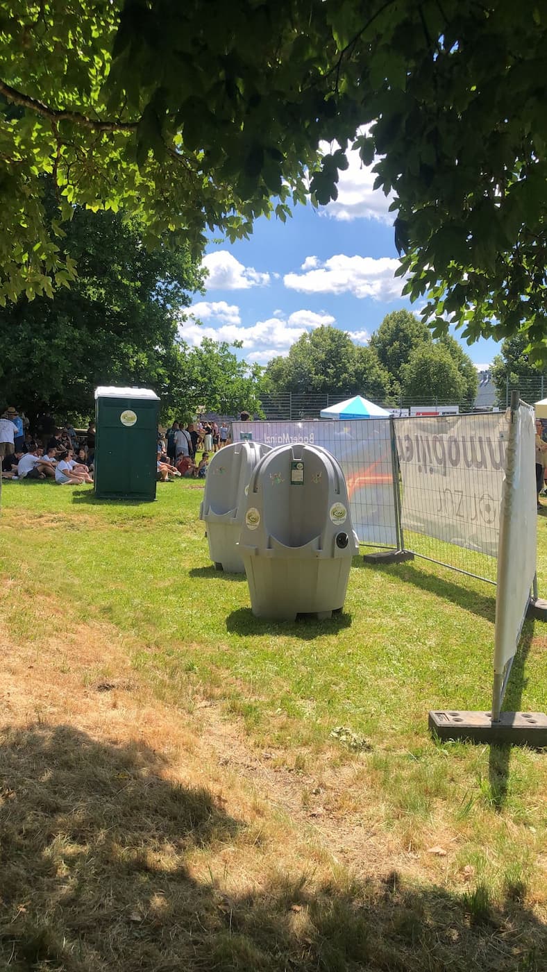 Mobiles Urinal für gewerbliche Events
